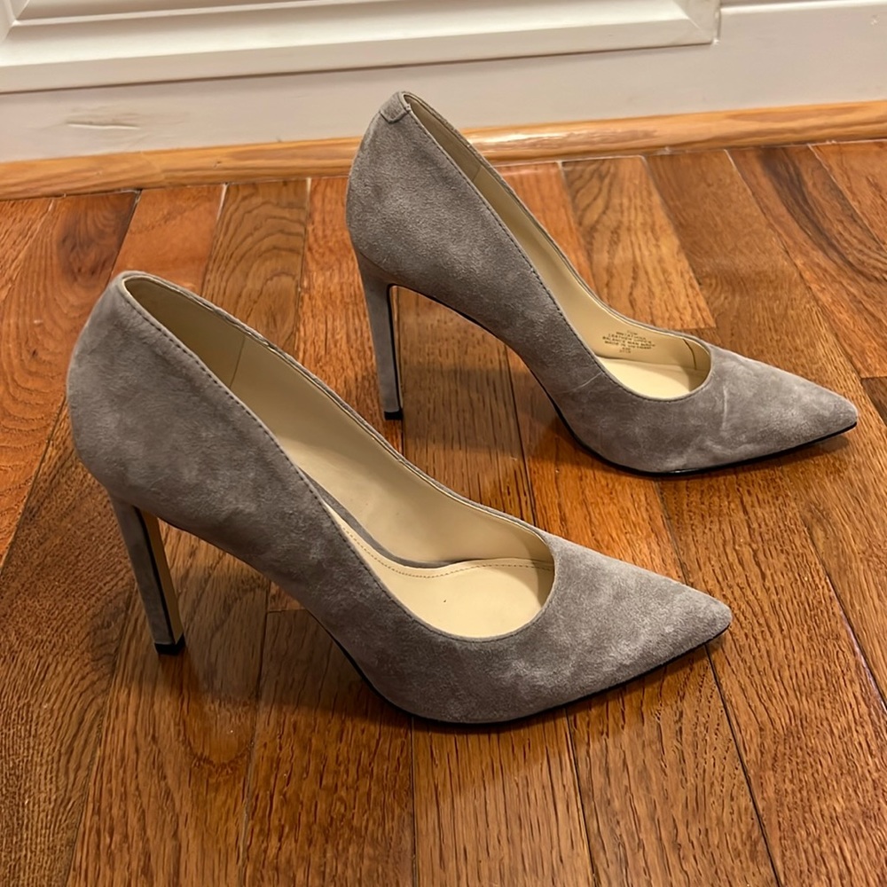 Nine West Suede Tatiana Pointy Toe Pumps